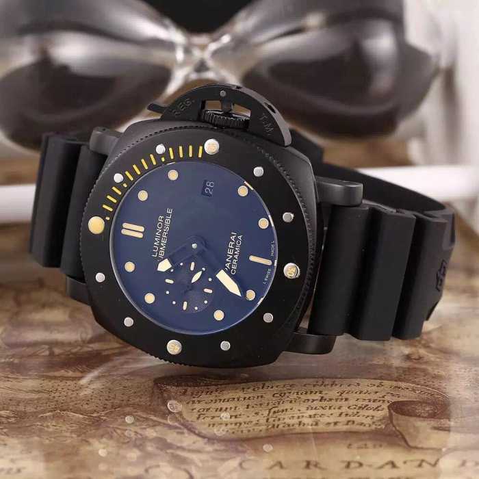 ◆モデル愛用◆ 2020 パネライ PANERAI 3針クロノグラフ 日付表示 腕時計 2色可選