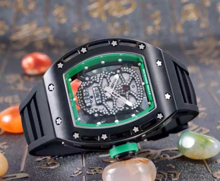 コスパ最高のプライス2020 リシャールミル RICHARD MILLE 透かし彫りムーブメント 男性用腕時計