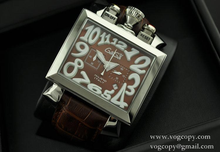 ガガミラノ腕時計 GaGaMILANO 日本製クオーツ　5針 男性用腕時計 グリーン インデックス ステンレス ケース