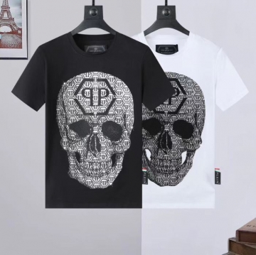 2025新作PHILIPP PLEIN フィリッププレインミニマルデザインTシャ...