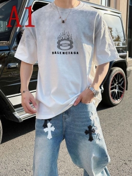 2025新作BALENCIAGAバレンシアガミニマルデザインTシャツ