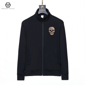 2025春先PHILIPP PLEIN フィリッププレインノーカラージャケットナ...