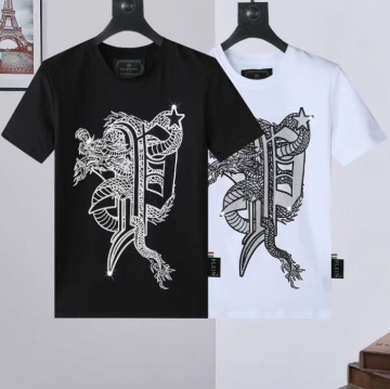 2025新作PHILIPP PLEIN フィリッププレインホリデーモチーフTシャ...