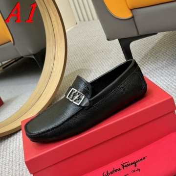 FERRAGAMO スニーカービジネスカジュアルに合う◎スリムデザイン