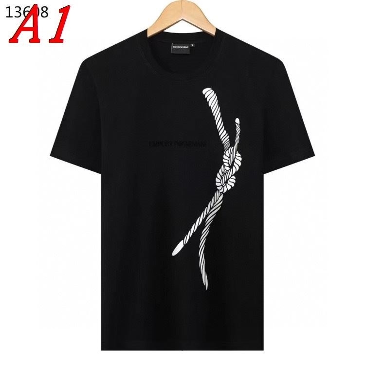 2025新作 ARMANIアルマーニ クルーネック 半袖Tシャツ シンプル