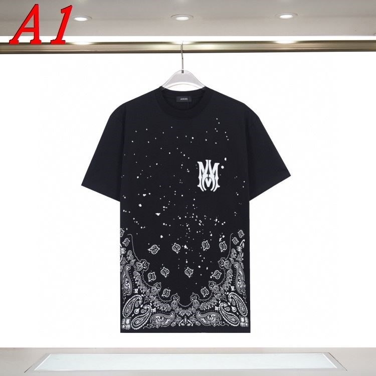 2025新作 AMIRIアミリ クルーネック 半袖Tシャツ カジュアル