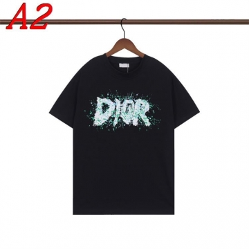 2025新作 DIORディオール クルーネック 半袖Tシャツ スマート