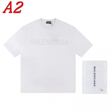  BALENCIAGAバレンシアガ 2025新作 クルーネック 半袖Tシャツ エスニックモダン
