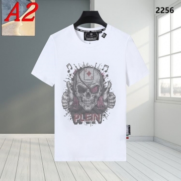 2025新作 PHILIPP PLEINフィリッププレイン ラウンドネック 半袖Tシャツ   マルチシーズン