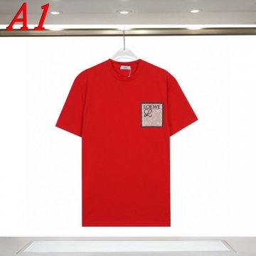 2025新作 LOEWEロエベ ラウンドネック 半袖Tシャツ   ディープ