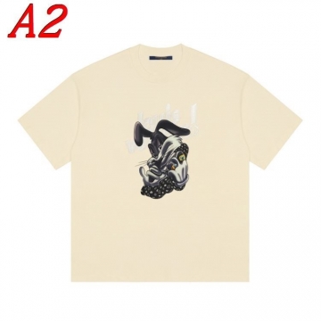  LOUIS VUITTONルイヴィトン 2025新作   ラウンドネック 半袖Tシャツ   ワイルド