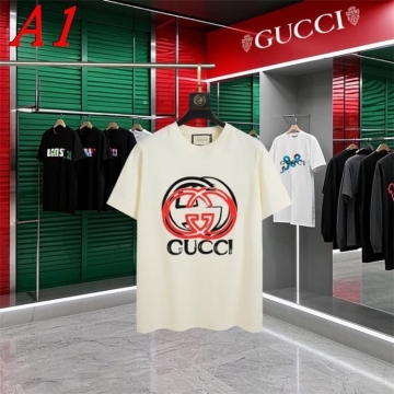 GUCCIグッチ 2025新作 クルーネック 半袖Tシャツ グローバルスタイル