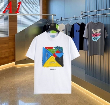 PRADAプラダ 2025新作 クルーネック 半袖Tシャツ プレイフル