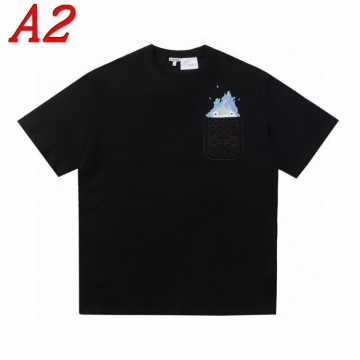 2025新作 LOEWEロエベ クルーネック 半袖Tシャツ ポジティブ