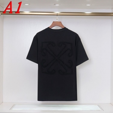 2025新作 OFF-WHITEオフホワイト ラウンドネック 半袖Tシャツ   アーバン