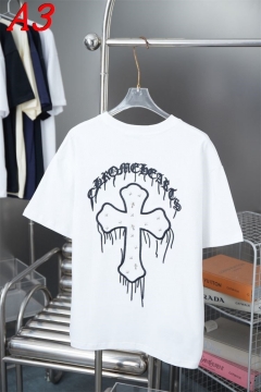 2025新作 CHROME HEARTSクロムハーツ ラウンドネック 半袖Tシャツ   デジタルプリント