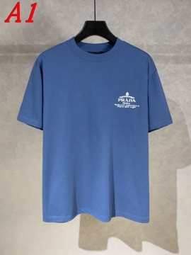 PRADAプラダ 2025新作 クルーネック 半袖Tシャツ ラグジュアリー