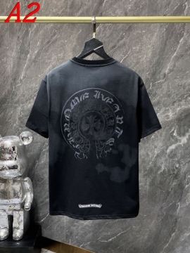  CHROME HEARTSクロムハーツ 2025新作 クルーネック 半袖Tシャツ ポジティブ
