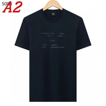 2025新作 HUGO BOSSヒューゴボス ラウンドネック 半袖Tシャツ   ディープ