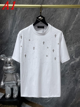 2025新作 CHROME HEARTSクロムハーツ クルーネック 半袖Tシャツ コレクション