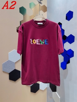 2025新作 LOEWEロエベ ラウンドネック 半袖Tシャツ   ユースカルチャー