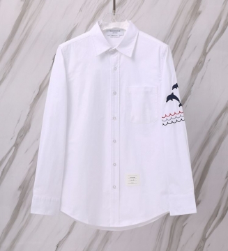 25新作 上質 THOM BROWNE トムブラウン シャツ 0=S 1=M 2=L 3=XL 4=XXL