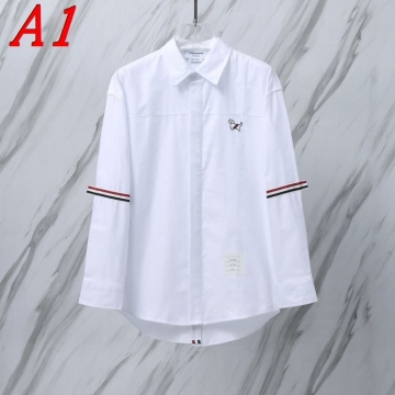 25新作 期間限定 THOM BROWNE トムブラウン シャツ 0=S 1=M 2=L 3=XL 4=XXL