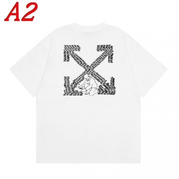  OFF-WHITEオフホワイト 2025新作 クルーネック 半袖Tシャツ ディープ