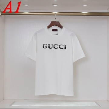2025新作 GUCCIグッチ ラウンドネック 半袖Tシャツ   ストリート系