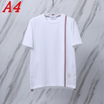 2025新作 THOM BROWNEトムブラウン クルーネック 半袖Tシャツ ナチュラル