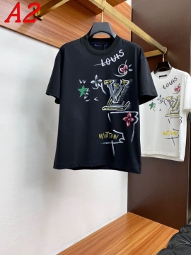  LOUIS VUITTONルイヴィトン 2025新作 クルーネック 半袖Tシャツ ユーモア