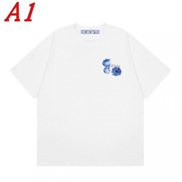 2025新作 OFF-WHITEオフホワイト ラウンドネック 半袖Tシャツ   ボリューム感