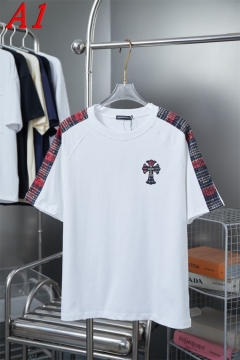 2025新作 CHROME HEARTSクロムハーツ クルーネック 半袖Tシャツ リラックス