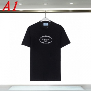 2025新作 PRADAプラダ クルーネック 半袖Tシャツ ジェンダーレス