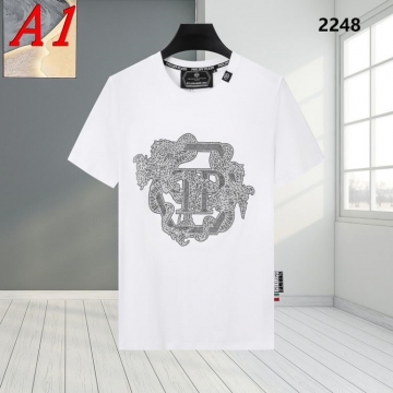  PHILIPP PLEINフィリッププレイン 2025新作   ラウンドネック 半袖Tシャツ   フェミニン