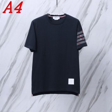 2025新作 THOM BROWNEトムブラウン ラウンドネック 半袖Tシャツ   ミステリアス