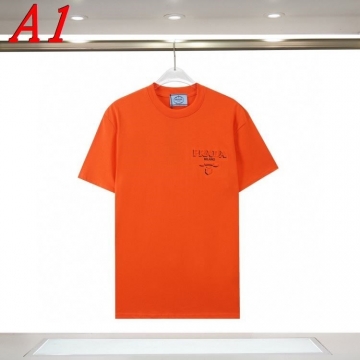 2025新作 PRADAプラダ クルーネック 半袖Tシャツ ロゴプリント