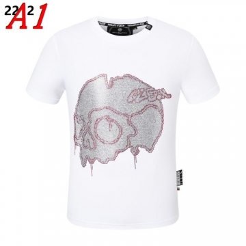  PHILIPP PLEINフィリッププレイン 2025新作   ラウンドネック 半袖Tシャツ   ワイルド