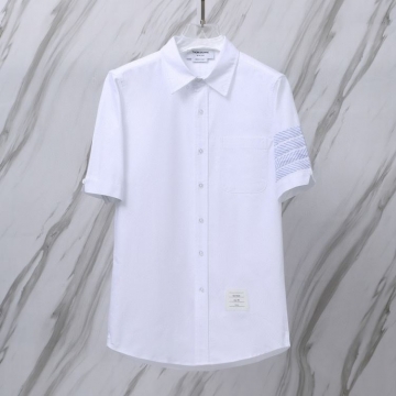 25新作 シンプル THOM BROWNE トムブラウン シャツ 0=S 1=M 2=L 3=XL 4=XXL