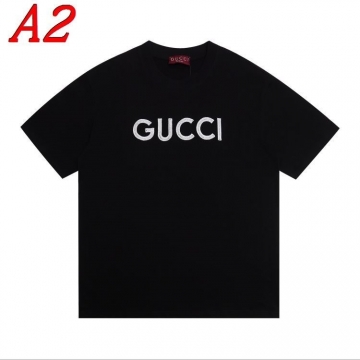  GUCCIグッチ 2025新作   ラウンドネック 半袖Tシャツ   ジェンダーレス
