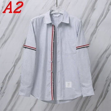 25新作 メンズ THOM BROWNE トムブラウン シャツ 0=S 1=M 2=L 3=XL 4=XXL
