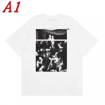  OFF-WHITEオフホワイト 2025新作 クルーネック 半袖Tシャツ エスケープ