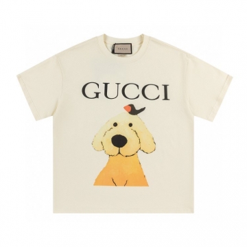 GUCCIグッチ 2025新作   ラウンドネック 半袖Tシャツ   シーン別対...