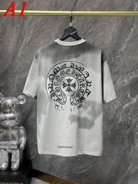  CHROME HEARTSクロムハーツ 2025新作 クルーネック 半袖Tシャツ ポジティブ
