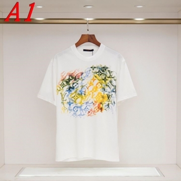 2025新作 LOUIS VUITTONルイヴィトン ラウンドネック 半袖Tシャツ   ロゴプリント