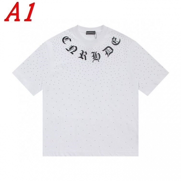 2025新作 CHROME HEARTSクロムハーツ クルーネック 半袖Tシャツ エスニックモダン