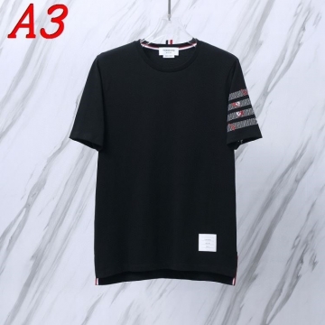 2025新作 THOM BROWNEトムブラウン ラウンドネック 半袖Tシャツ   ミステリアス