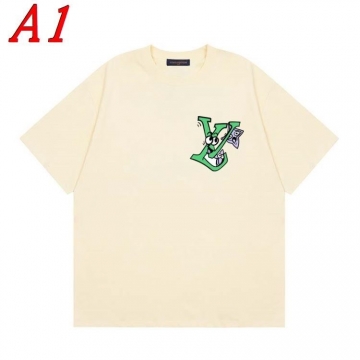  LOUIS VUITTONルイヴィトン 2025新作   ラウンドネック 半袖Tシャツ   フェミニン