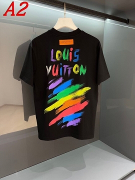 2025新作 LOUIS VUITTONルイヴィトン クルーネック 半袖Tシャツ ヴィンテージ風