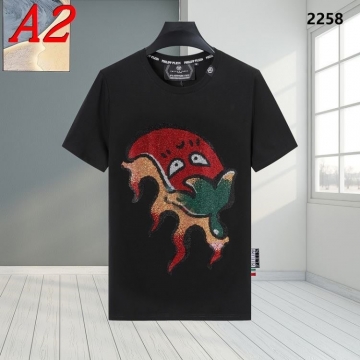 2025新作 PHILIPP PLEINフィリッププレイン ラウンドネック 半袖Tシャツ   アウトドア対応